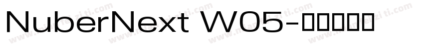 NuberNext W05字体转换